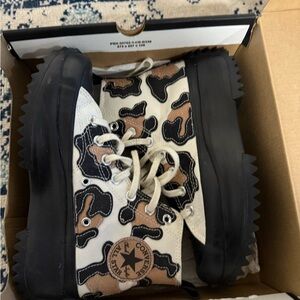 Converse Kids High-Top Sneakers - Black, White, Brown